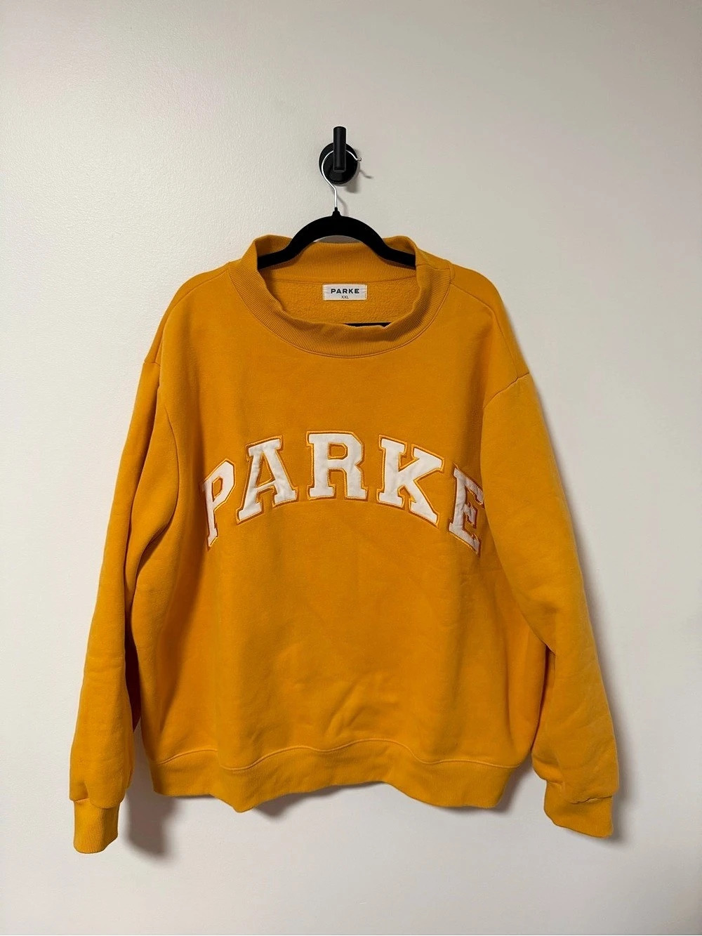 PARKE Varsity Mockneck Graphic Crewneck Sweatshirt XXL